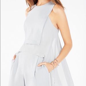 BCBGMaxazria Lori Open-Back High-Low Jumpsuit